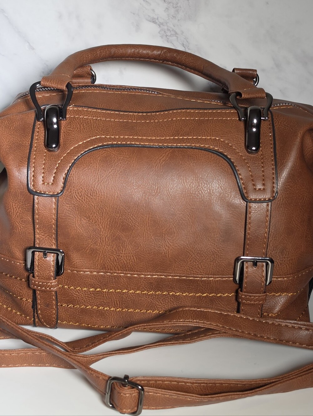 Classic Brown Men’s Satchel Bag - Unbranded